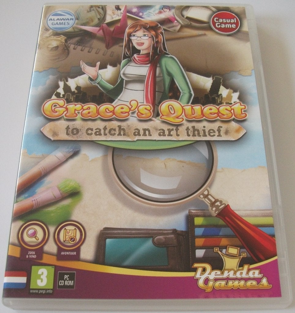 PC Game *** GRACE'S QUEST *** To Catch an Art Thief, Puzzel en Educatief, 1 speler, Ophalen of Verzenden, Zo goed als nieuw