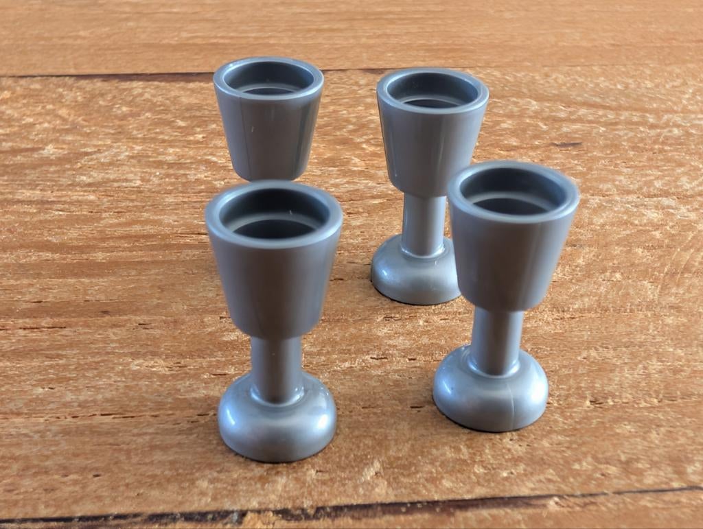 Lego kelken zilver 4x, Ophalen of Verzenden, Zo goed als nieuw, Lego
