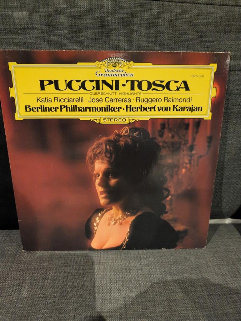 LP - Herbert von Karajan - Puccini - Tosca, Cd's en Dvd's, Vinyl | Klassiek, Ophalen of Verzenden, Zo goed als nieuw, Orkest of Ballet