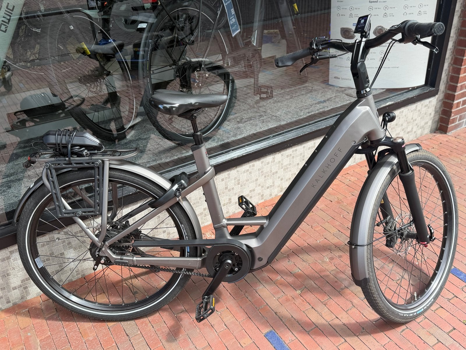 Kalkhoff Image 7 - M/48 - Bosch CX - Enviolo - Gates - 750Wh, Gebruikt, 47 tot 51 cm, 50 km per accu of meer, Ophalen