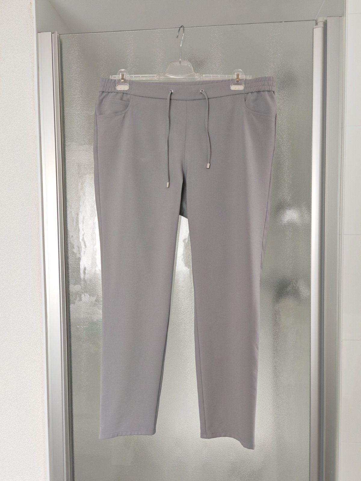 Grijze pantalon Brenda van Frank Walder maat 48, Frank Walder Brenda, Maat 46/48 (XL) of groter, Ophalen of Verzenden, Gedragen