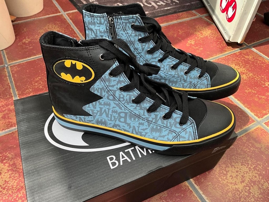 Sneakers high zwart/blauw van Batman Maat 44, Blauw, Sneakers high zwart/blauw van Batman Maat 44, Nieuw, Ophalen of Verzenden