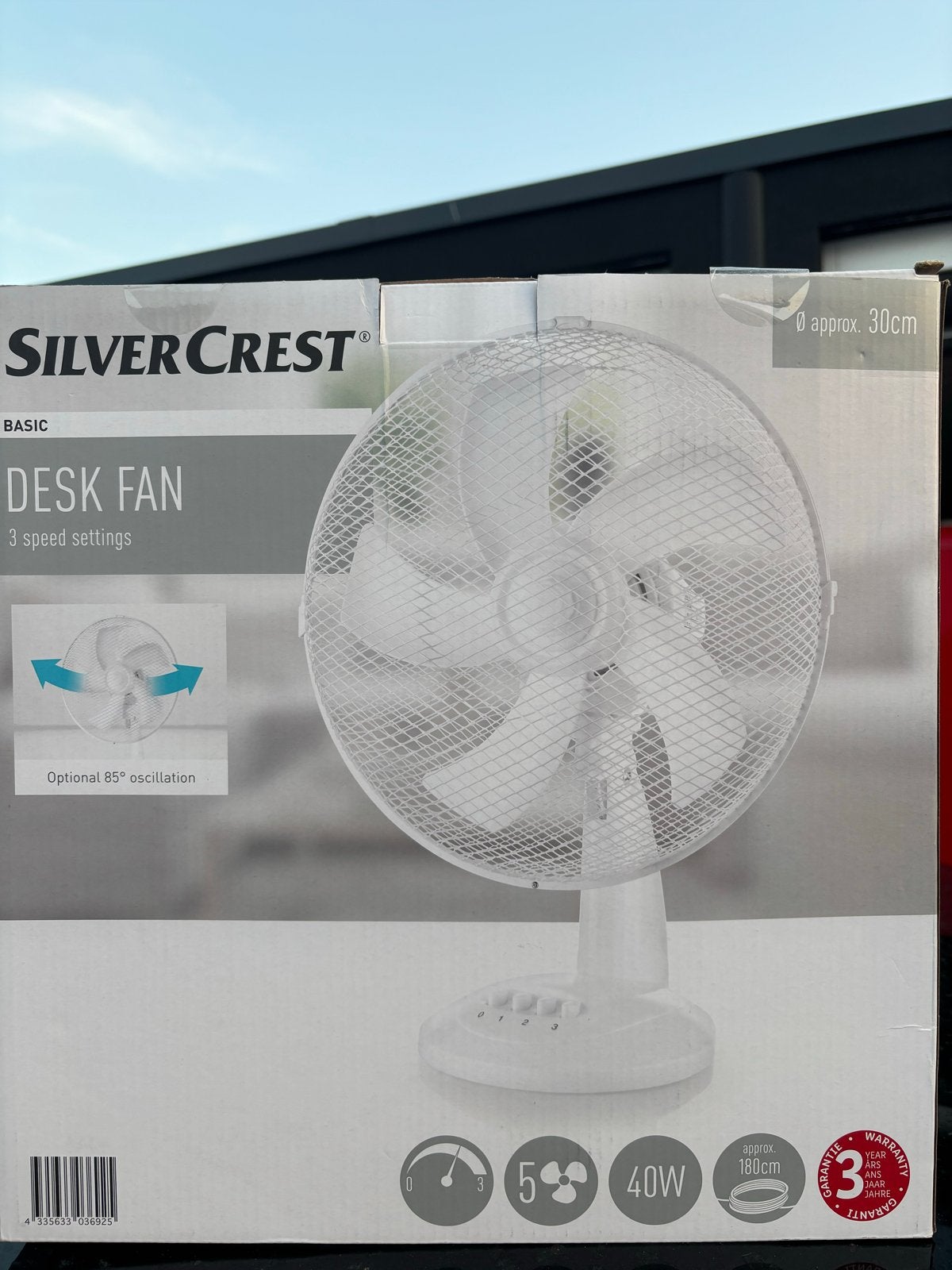 Nieuwe tafelventilator met verschillende standen, Witgoed en Apparatuur, Ventilatoren, Nieuw, Tafelventilator, Ophalen of Verzenden