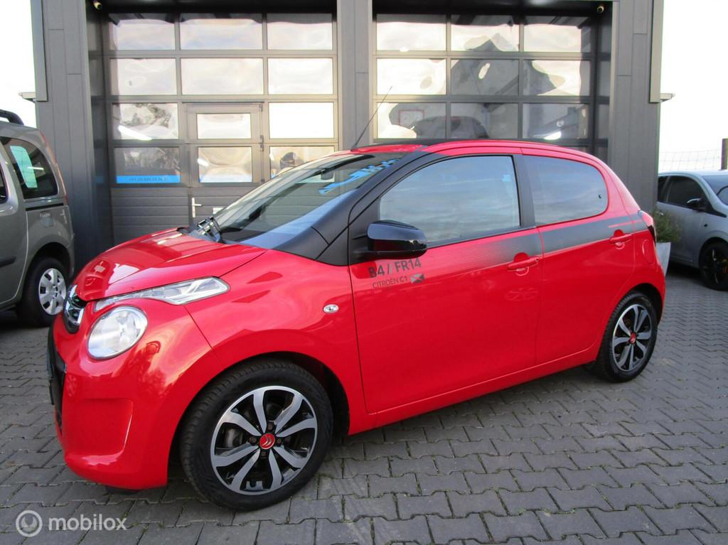 Citroen C1 1.0 VTi Airscape Shine Cabrio! Automaat! Camera N, Auto's, Stof, Gebruikt, Cabriolet, 4 stoelen