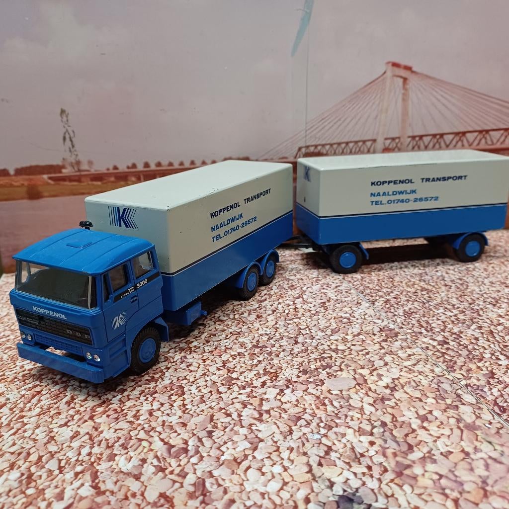 liontoys daf 3300, Ophalen of Verzenden, Zo goed als nieuw, Bus of Vrachtwagen, Lion Toys