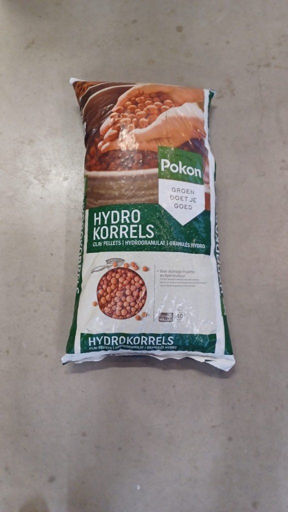 7 zakken Pokon Hydrokorrels 40 liter – nieuw / ongeopend, Ophalen, Hydrokorrels
