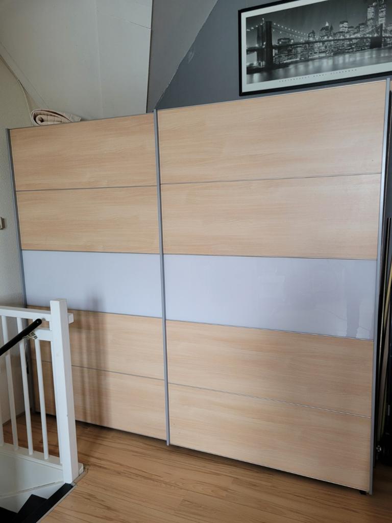 Kledingkast met schuifdeuren - 250x215x60, Ophalen, Met deur(en), Gebruikt, 200 cm of meer