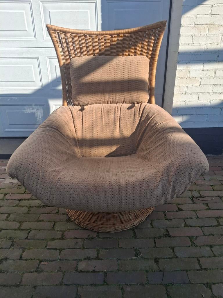 Montis Gerard van den Berg relaxstoel vintage, Ophalen, Gebruikt, Bruin, Stof