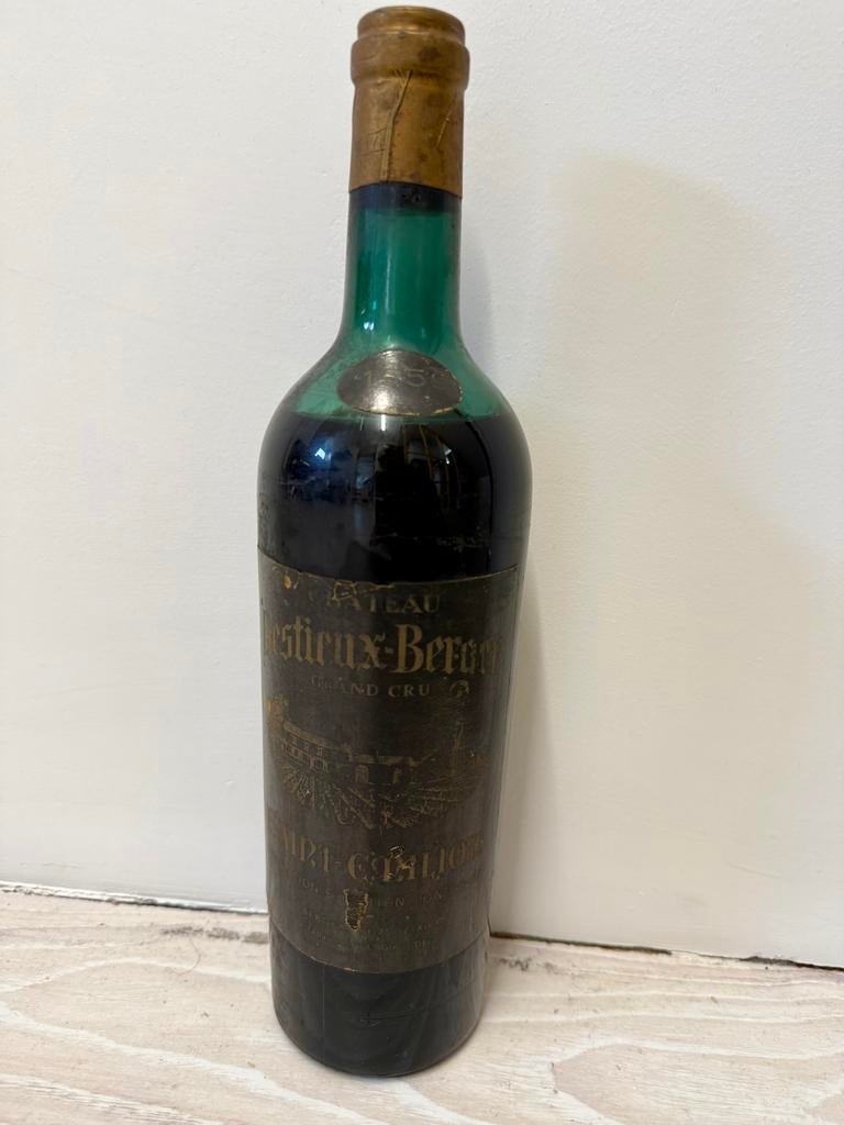 Château Destieux-Beron Grand Cru Saint-Émilion 1959, Frankrijk, Ophalen of Verzenden, Zo goed als nieuw, Rode wijn
