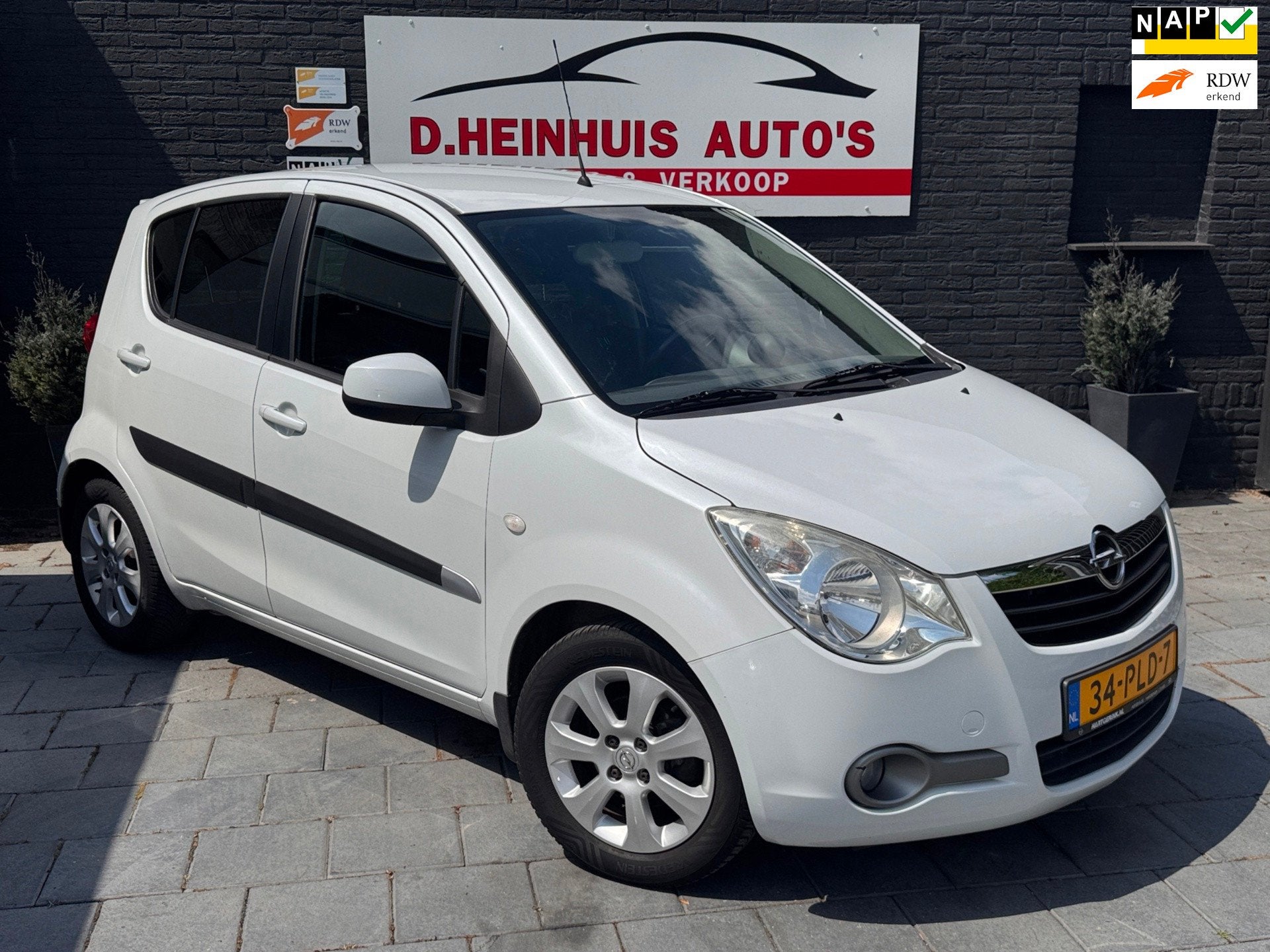 Opel Agila 1.2 Edition |AIRCO|APK 03-2027|, Voorwielaandrijving, 4 cilinders, 965 kg, Wit