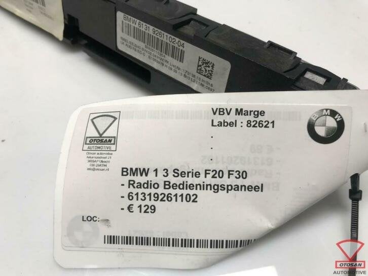 bmw 1 3 serie f20 f30 radio bedieningspaneel 61319261102, Petuelring 130
80788  Munich, DE, Gebruikt, Info@bmw.de, Ophalen of Verzenden