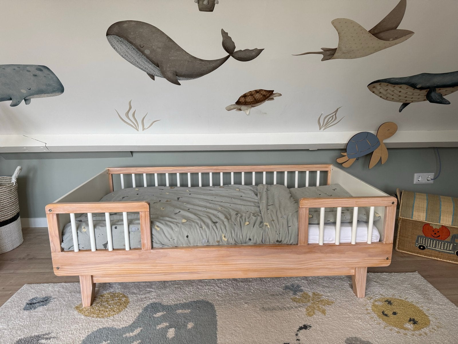 Petite Amelie peuterbed 70x140 met matras (IKEA), Ophalen, 70 tot 85 cm, 140 tot 160 cm, Zo goed als nieuw