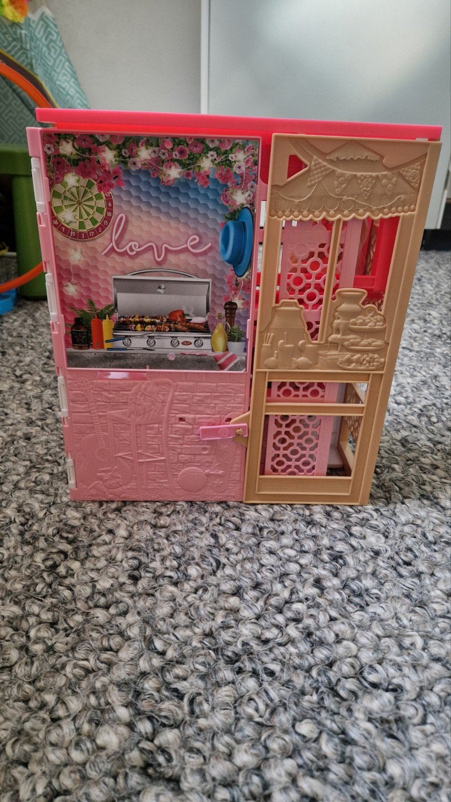 Barbie Poppenhuis met Pop en Accessoires, Ophalen of Verzenden, Gebruikt, Poppenhuis