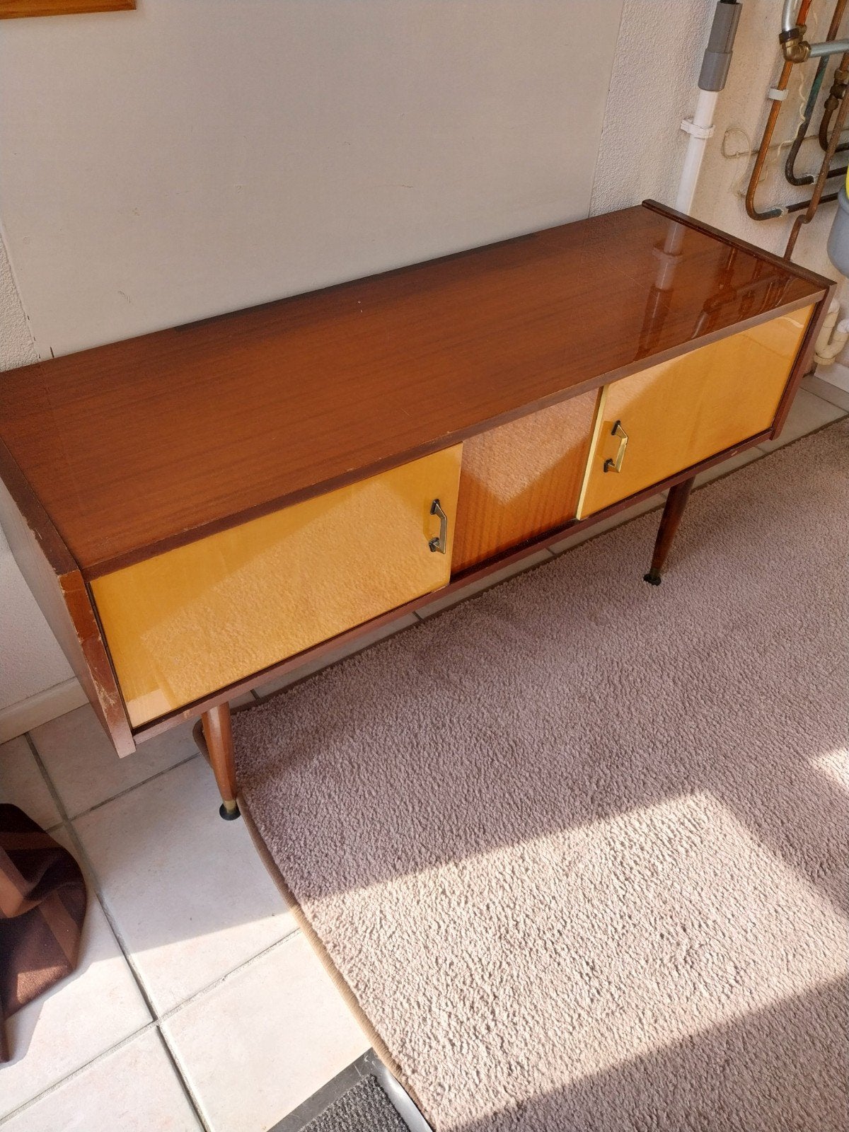 kastje, tv dressoir vintage, mid century., Ophalen, Gebruikt, 25 tot 50 cm