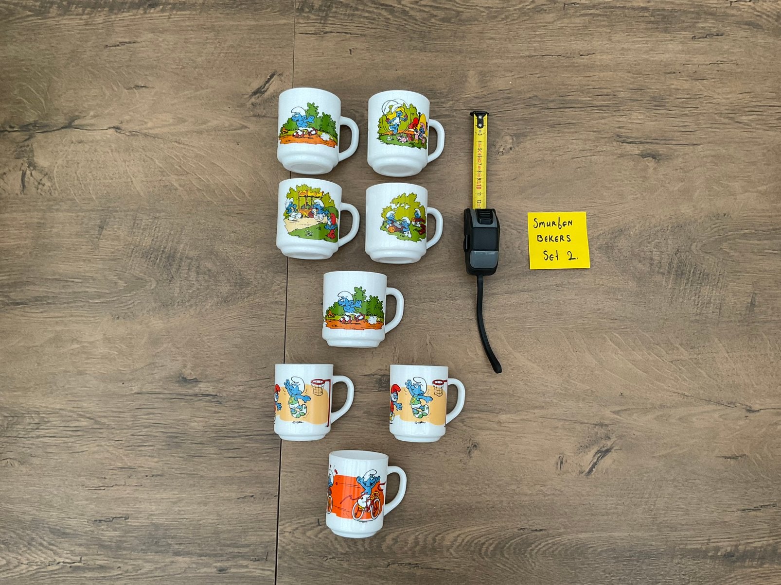 8 nieuwe smurfen bekers of mokken, geen schade, Ophalen, Nieuw, Overige Smurfen, Gebruiksvoorwerp