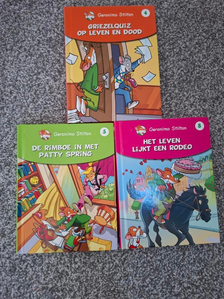 Geronimo Stilton Boeken - Set van 3, Boeken, Ophalen, Gelezen, Geronimo Stilton, Fictie algemeen