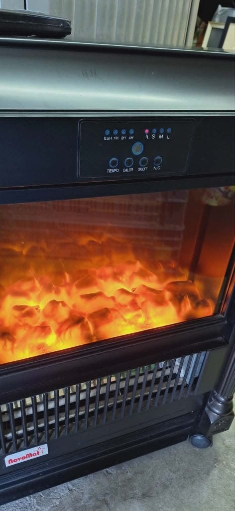 Elektrische Sfeerhaard Novomat CIE-18B met afstandsbediening, Huis en Inrichting, Ophalen, Gebruikt, Elektrische haard, .
