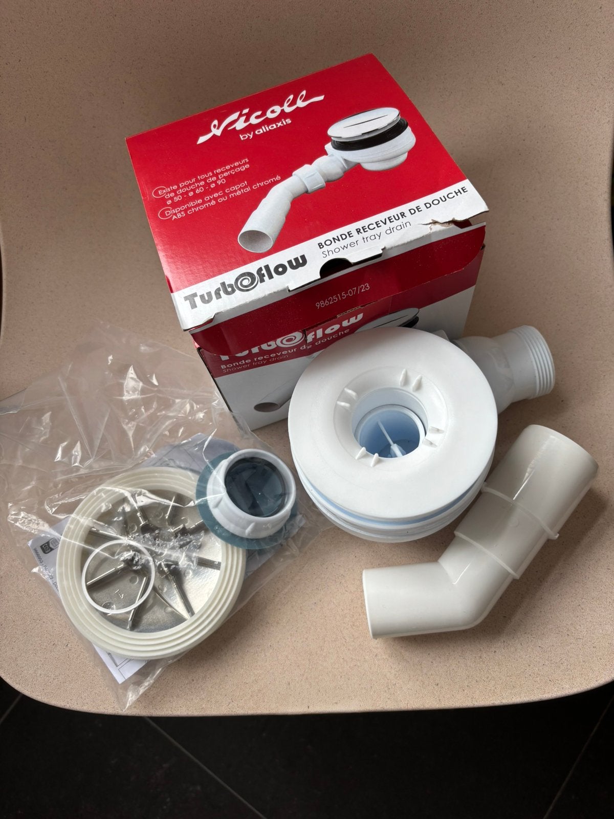 Turboflow Douchbaksifon voor gat 90 mm. Nieuw!, Ophalen of Verzenden, Zo goed als nieuw