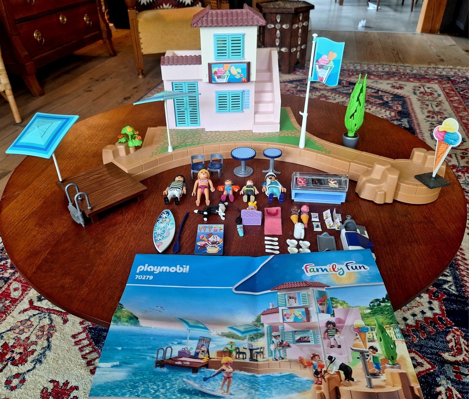 Playmobil 70279 IJssalon, Gebouw, Complete set, Zo goed als nieuw, Family fun