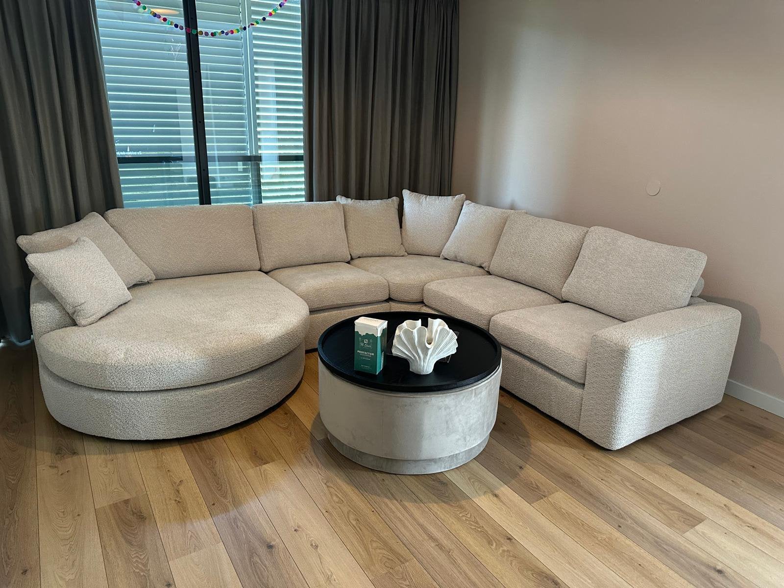Luxe elementenbank Brigit van HACO –beige– royale loungehoek, Ophalen, Zo goed als nieuw
