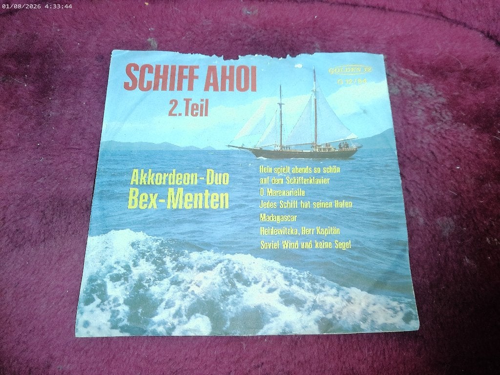 Bex-Menten - Schiff Ahoi  teil 2, Gebruikt, Fotohoes, 7 inch, Ophalen of Verzenden