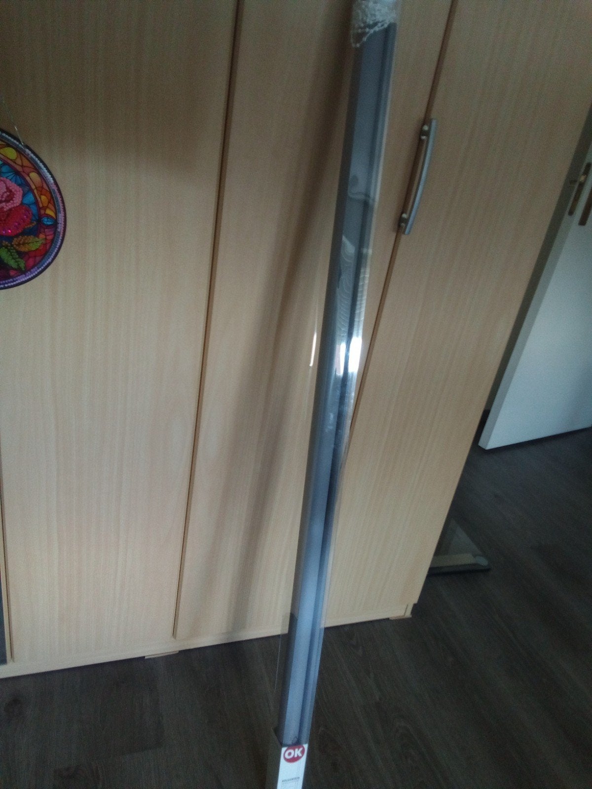 Rolgordijn grijs 120 x150 cm ( hoog) met nieuw ophangsysteem, Ophalen, Karwei, Koordbediening, Rolgordijn