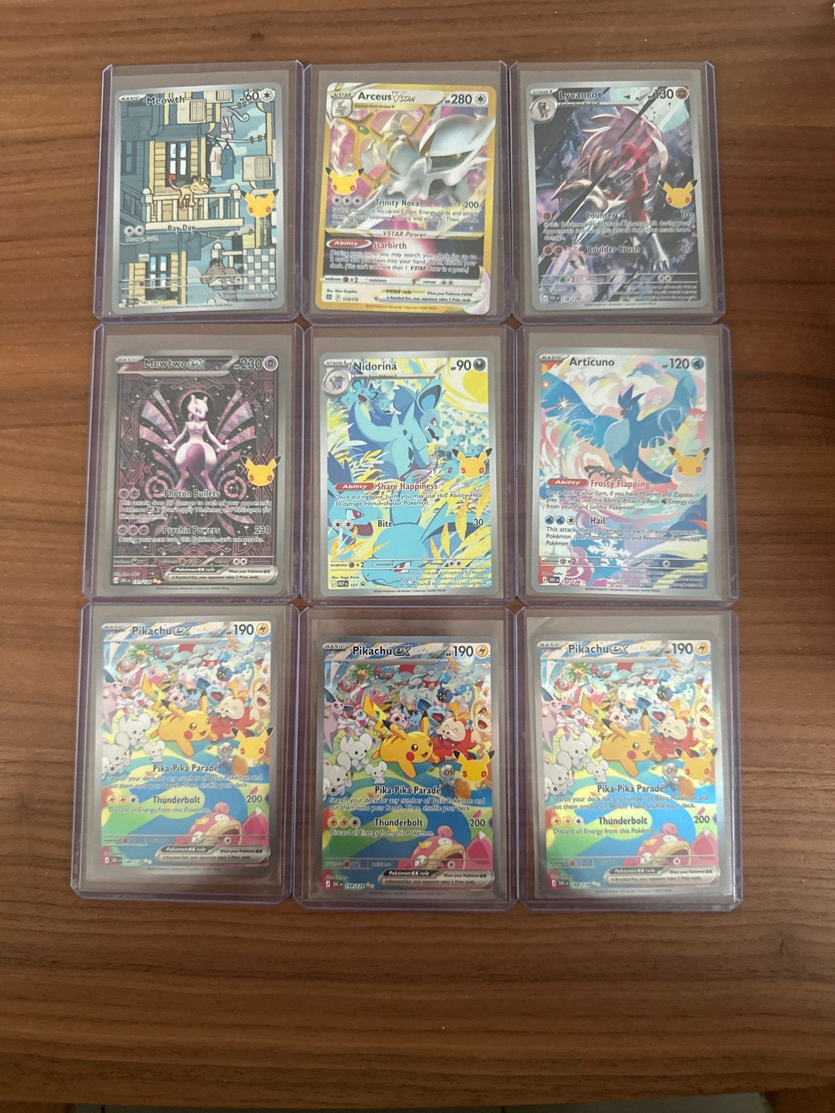 Pokémon 30th Celebration Full Art Kaarten - Mint Conditie, Hobby en Vrije tijd, Ophalen, Nieuw, Meerdere kaarten, Foil