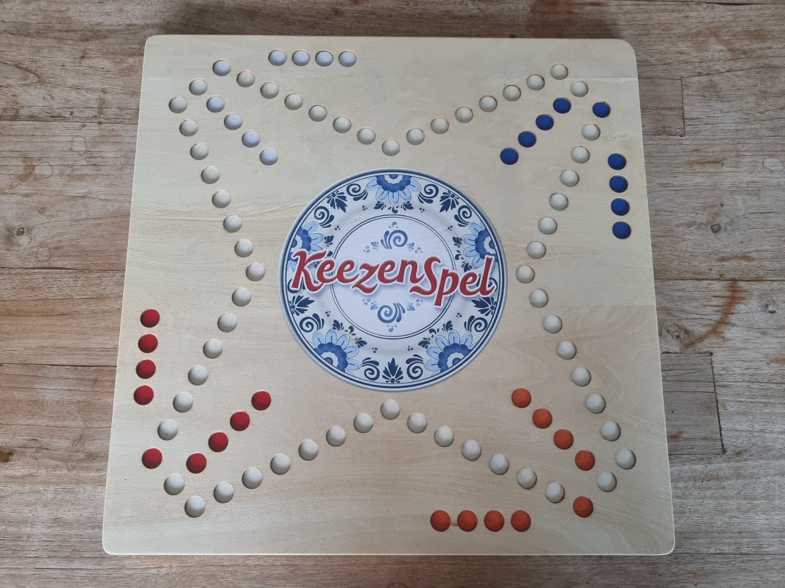 Nieuw Keezenspel 4 & 6 personen - Dubbelzijdig Hout, Drie of vier spelers, Ophalen, Nieuw