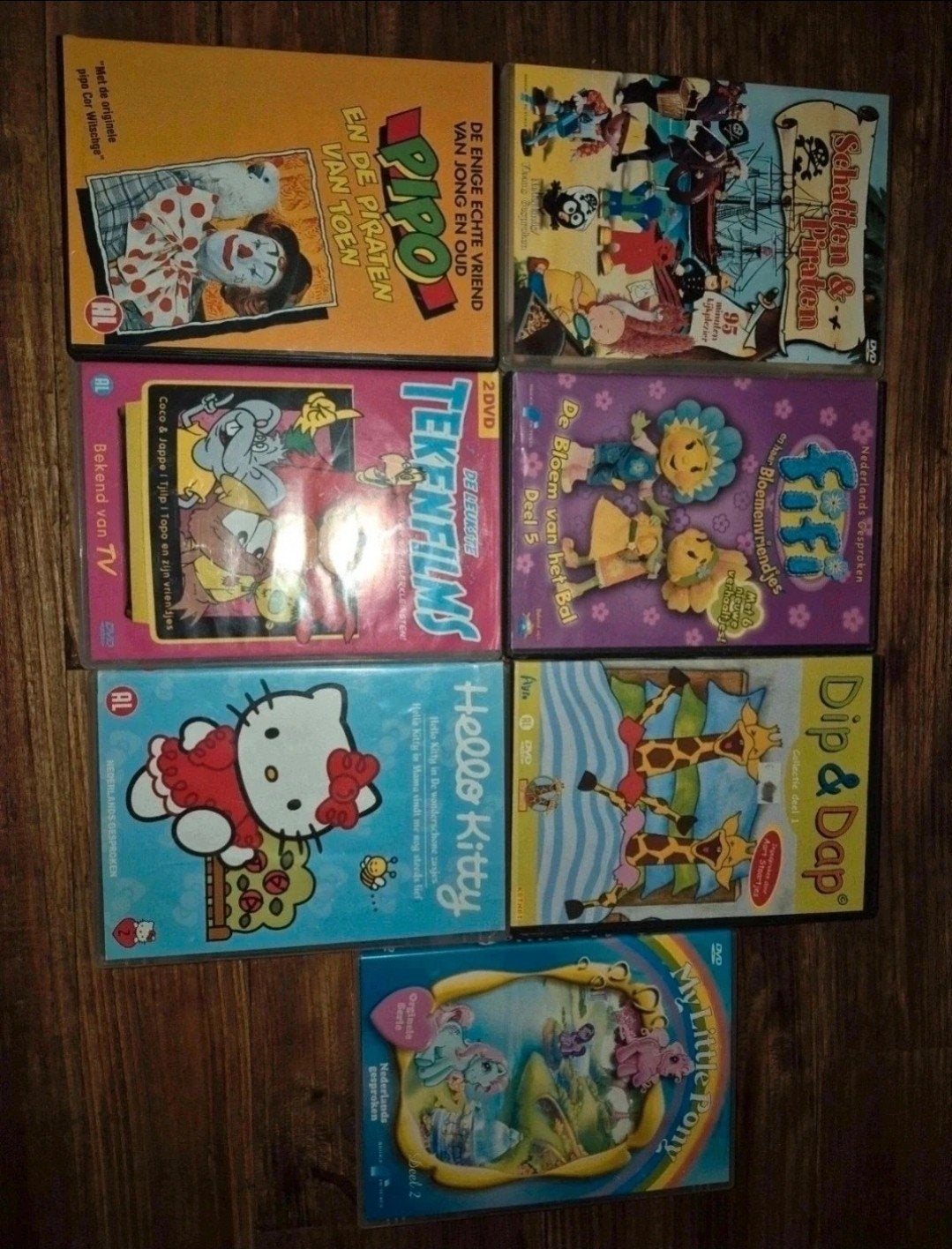 kinder DVD's: Pipo, Fifi, Hello Kitty, My Lit, Gebruikt, Animatie, Verzamelbox, Alle leeftijden