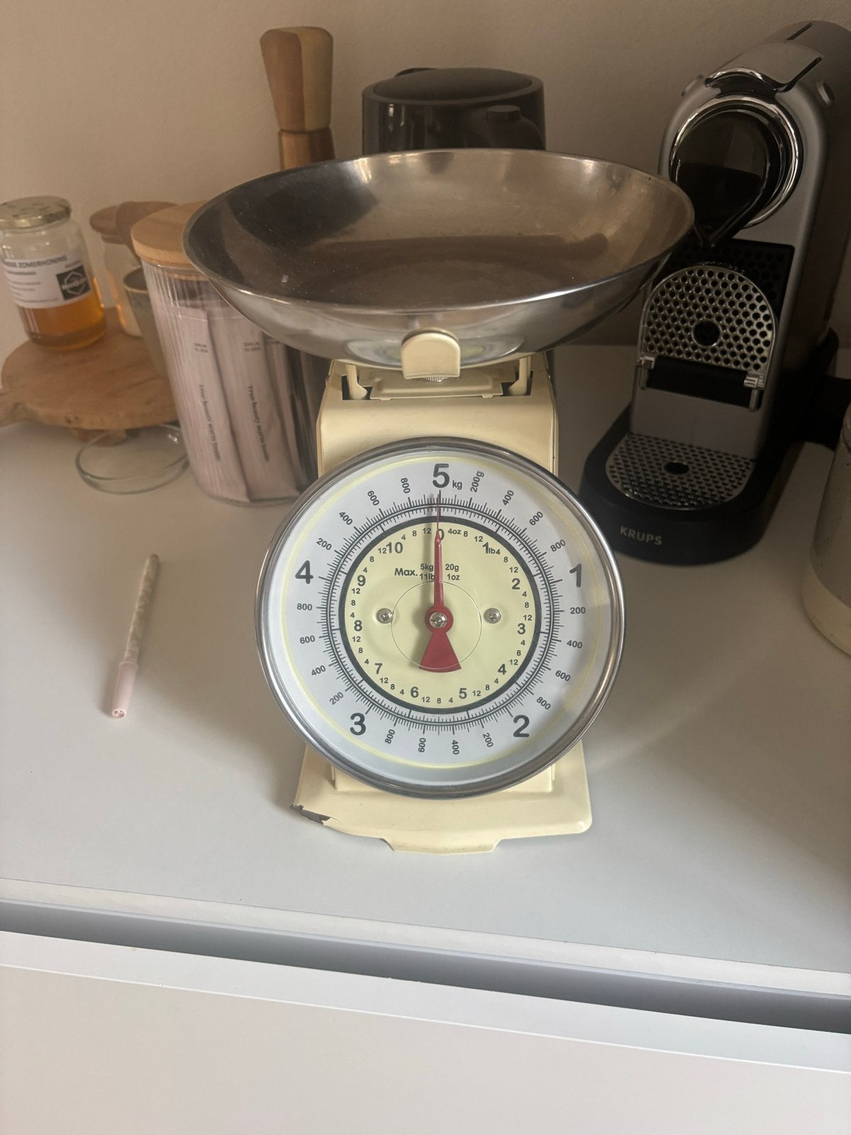 Vintage Keukenweegschaal - Analoog en Decoratief, Witgoed en Apparatuur, Ophalen, Keukenweegschaal, Gebruikt, Minder dan 10 kg