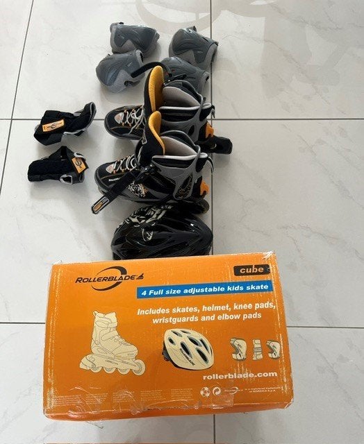inline skates Rollerblade , maat 36,5-40,5, complete set, Sport en Fitness, Skeelers, Verstelbaar, Zo goed als nieuw, Inline skates 4 wielen
