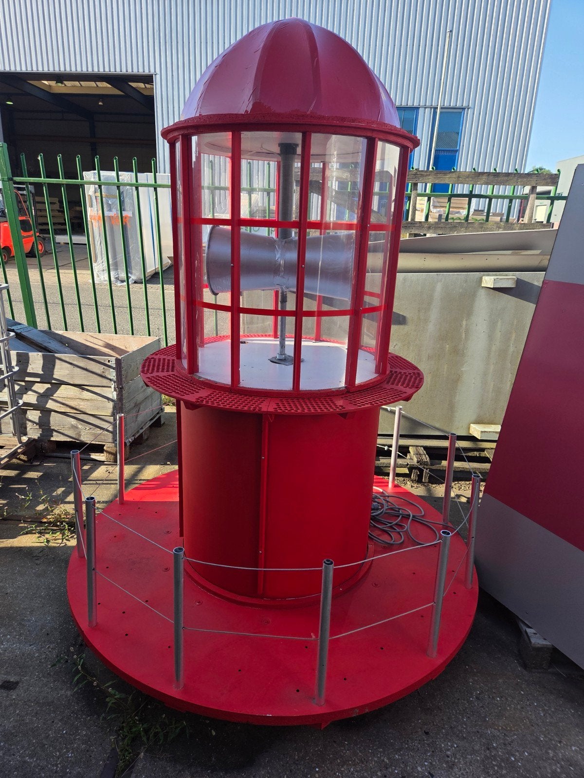 Decoratieve Vuurtoren met werkende lamp en draaimechanisme, Ophalen, Gebruikt