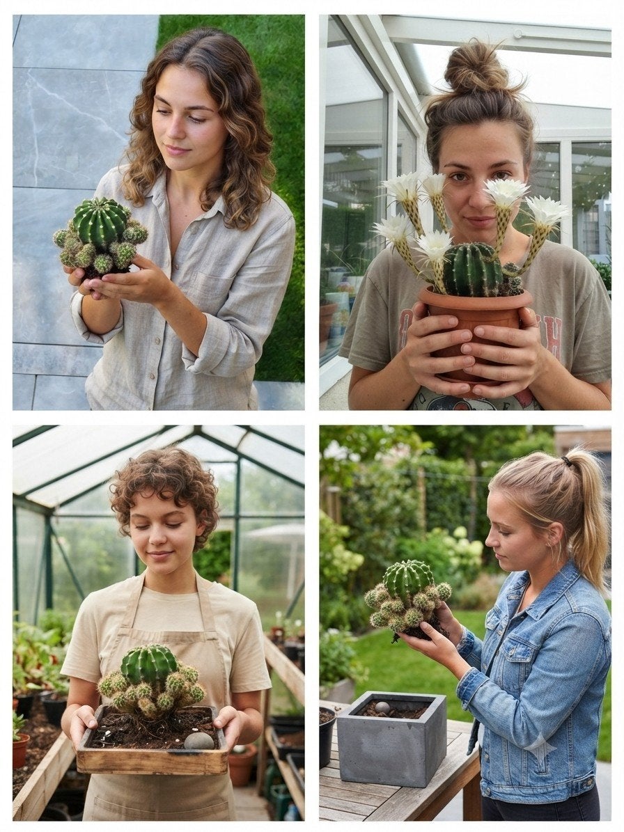 Echinopsis oxygona stekjes - Prachtige bloeier!, Ophalen of Verzenden, Halfschaduw, Minder dan 100 cm