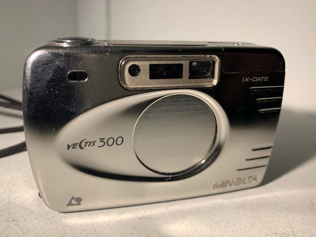 Minolta Vectis 300 APS Compact Camera - Zilver, Audio, Tv en Foto, Fotocamera's Analoog, Ophalen of Verzenden, Gebruikt, Compact