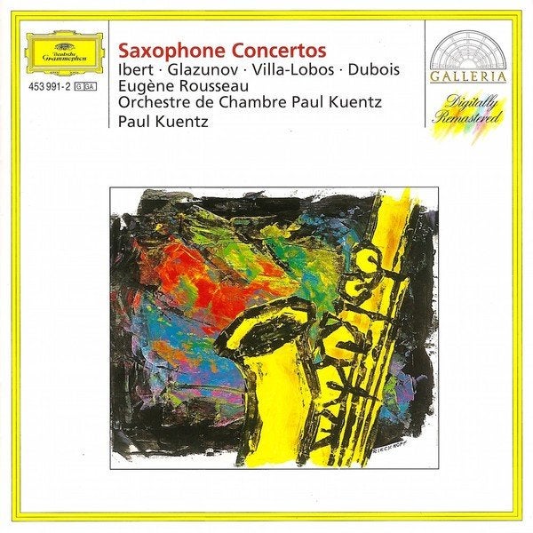 Eugene Rousseau Saxophone Concertos CD, Gebruikt, Ophalen of Verzenden, Romantiek, Orkest of Ballet