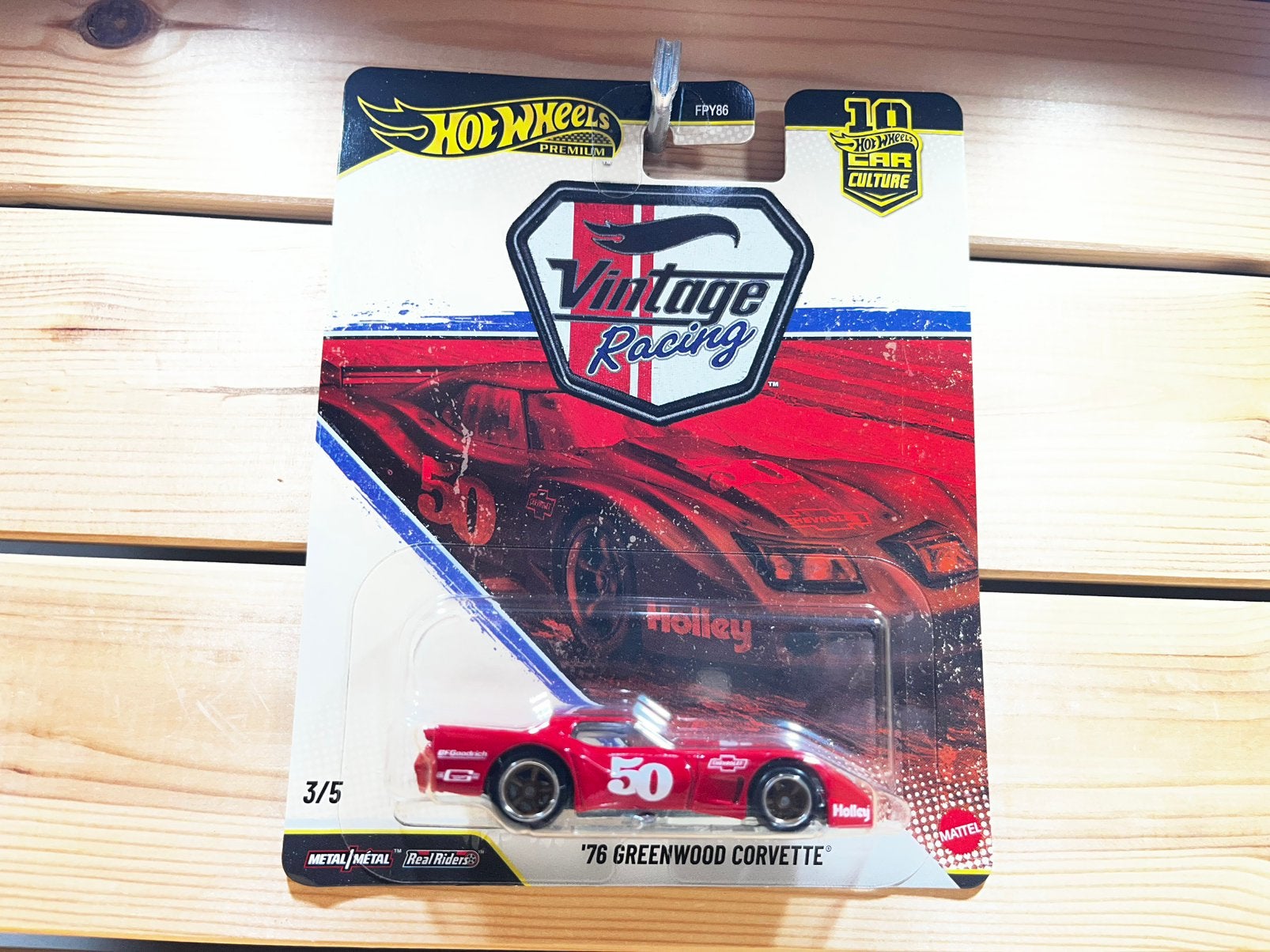 Greenwood Corvette hotwheels Vintage Racing, Ophalen of Verzenden, Zo goed als nieuw, Auto