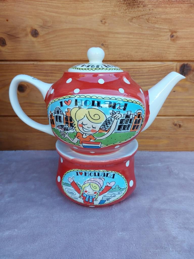 Blond Amsterdam theepot met theelicht, Blond Amsterdam, Overige typen, Ophalen of Verzenden, Zo goed als nieuw
