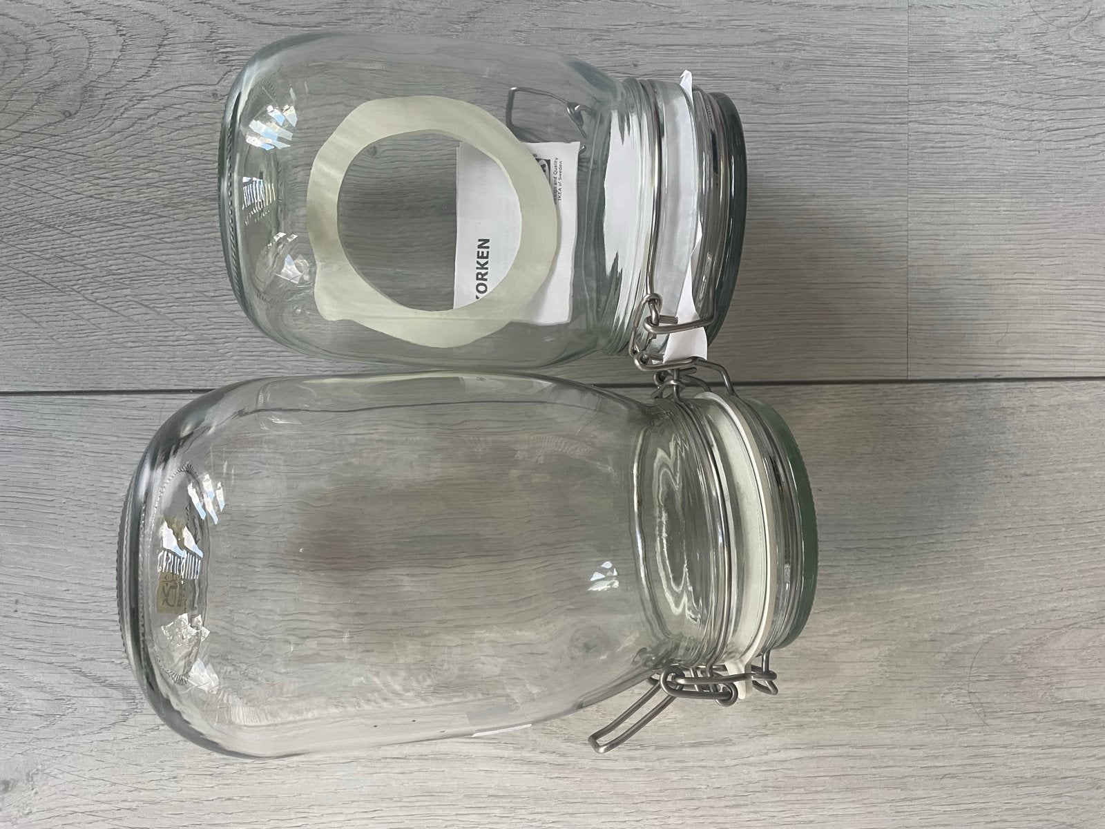 IKEA Voorraadpotten met beugelsluiting (set van 8), Ophalen, Glas, IKEA, Zo goed als nieuw