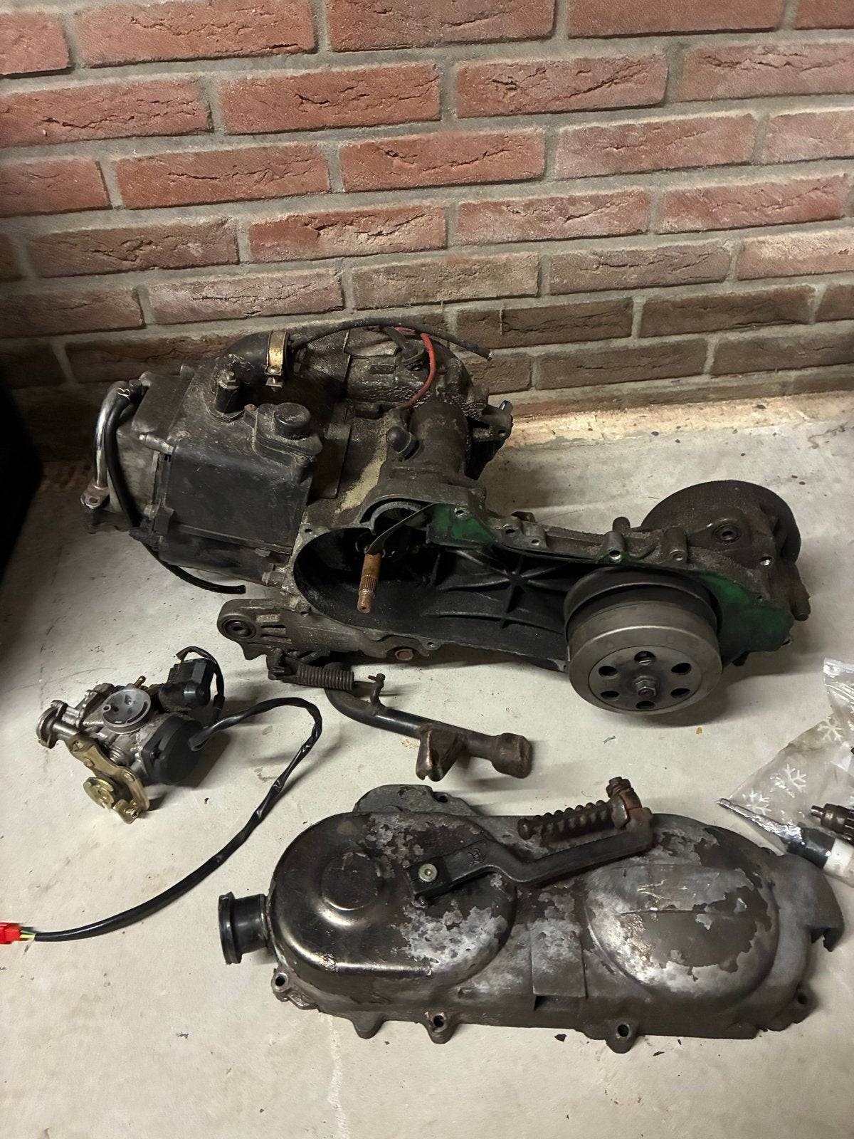 Scooter Motorblok 80 cc en AGM retro / Fosti Scooter, Ophalen, Gebruikt, Blok, Overige merken