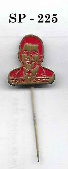 Sp225 Rood Speldje Trini Lopez, Verzamelen, Ophalen of Verzenden, Zo goed als nieuw, Overige onderwerpen