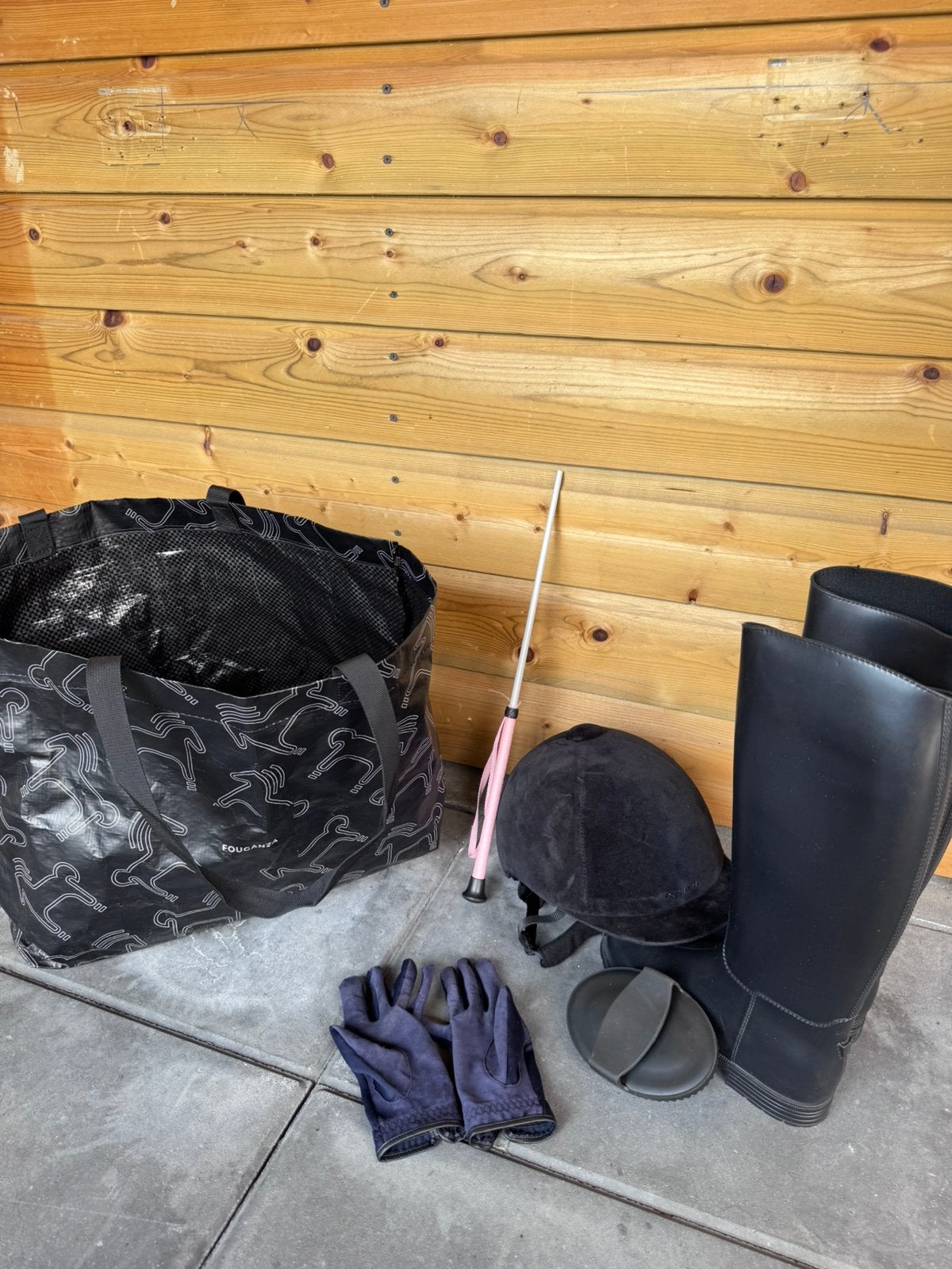 Paardrijles spullen, Dieren en Toebehoren, Paardrijkleding, Ophalen, Zo goed als nieuw, Schoeisel