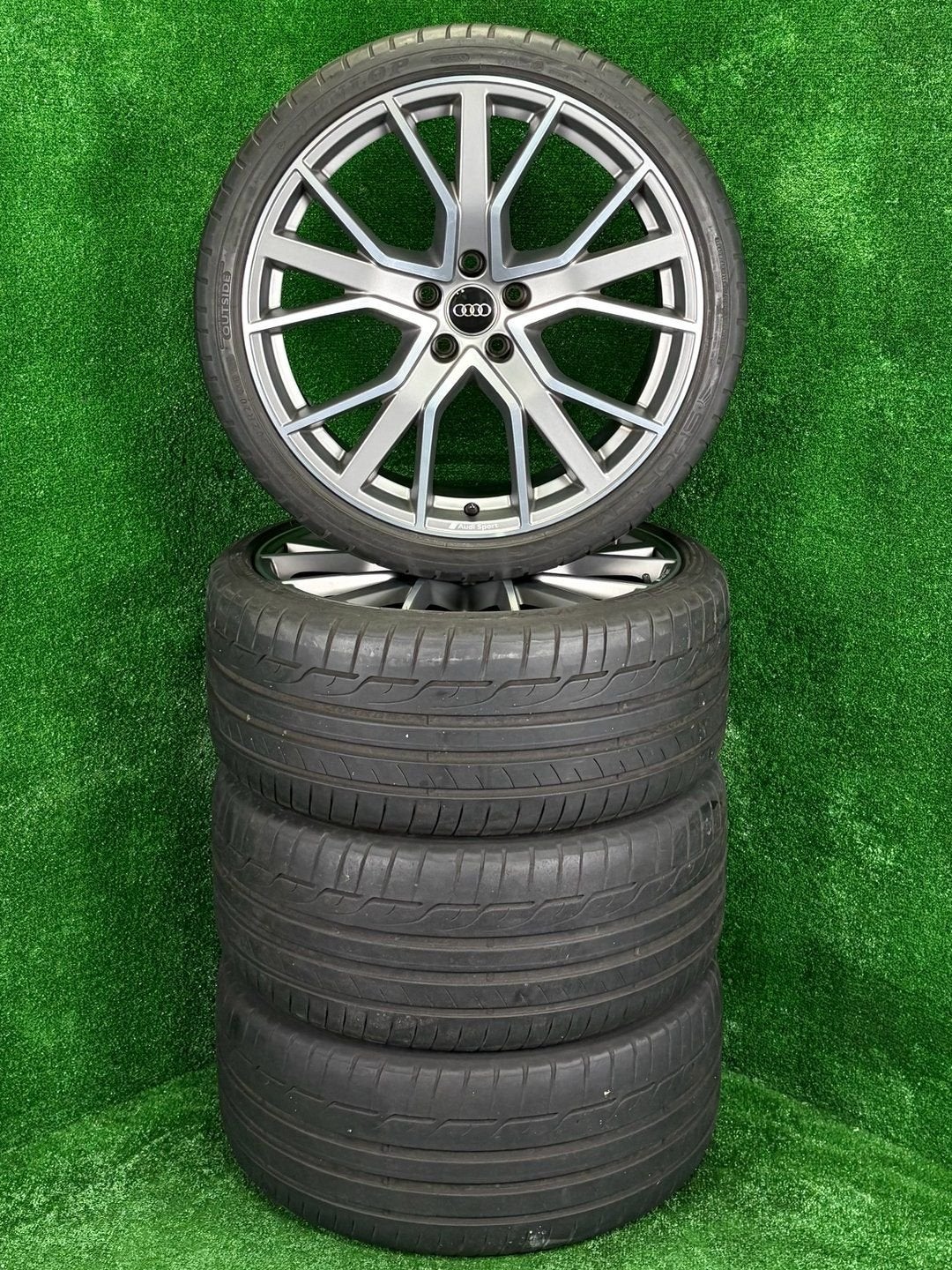 Originele 20 inch Audi Sport velgen banden A5 S5 A4 S4 B9, Gebruikt, -, 265 mm, -