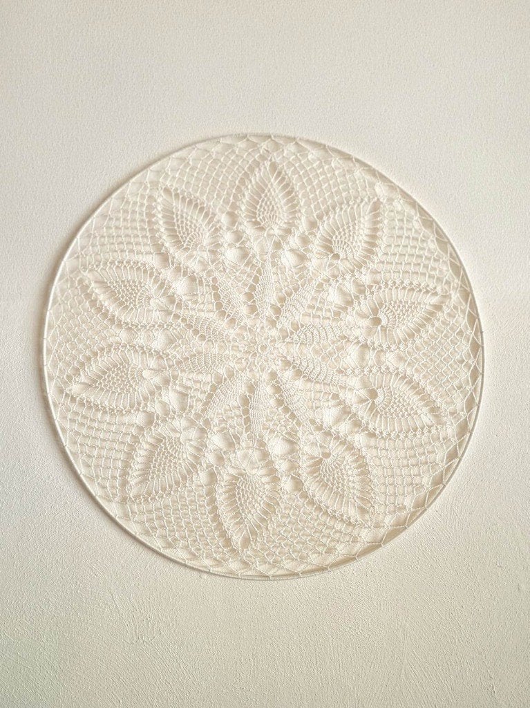 Mandala, Whispering White, 60 cm raamhanger/muurhanger, Huis en Inrichting, Woonaccessoires | Wanddecoraties, Beige, Wandhanger