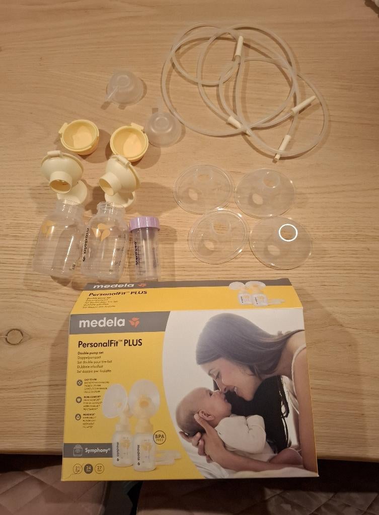 Medela - Dubbele kolfset, Ophalen of Verzenden, Zo goed als nieuw, Borstkolf