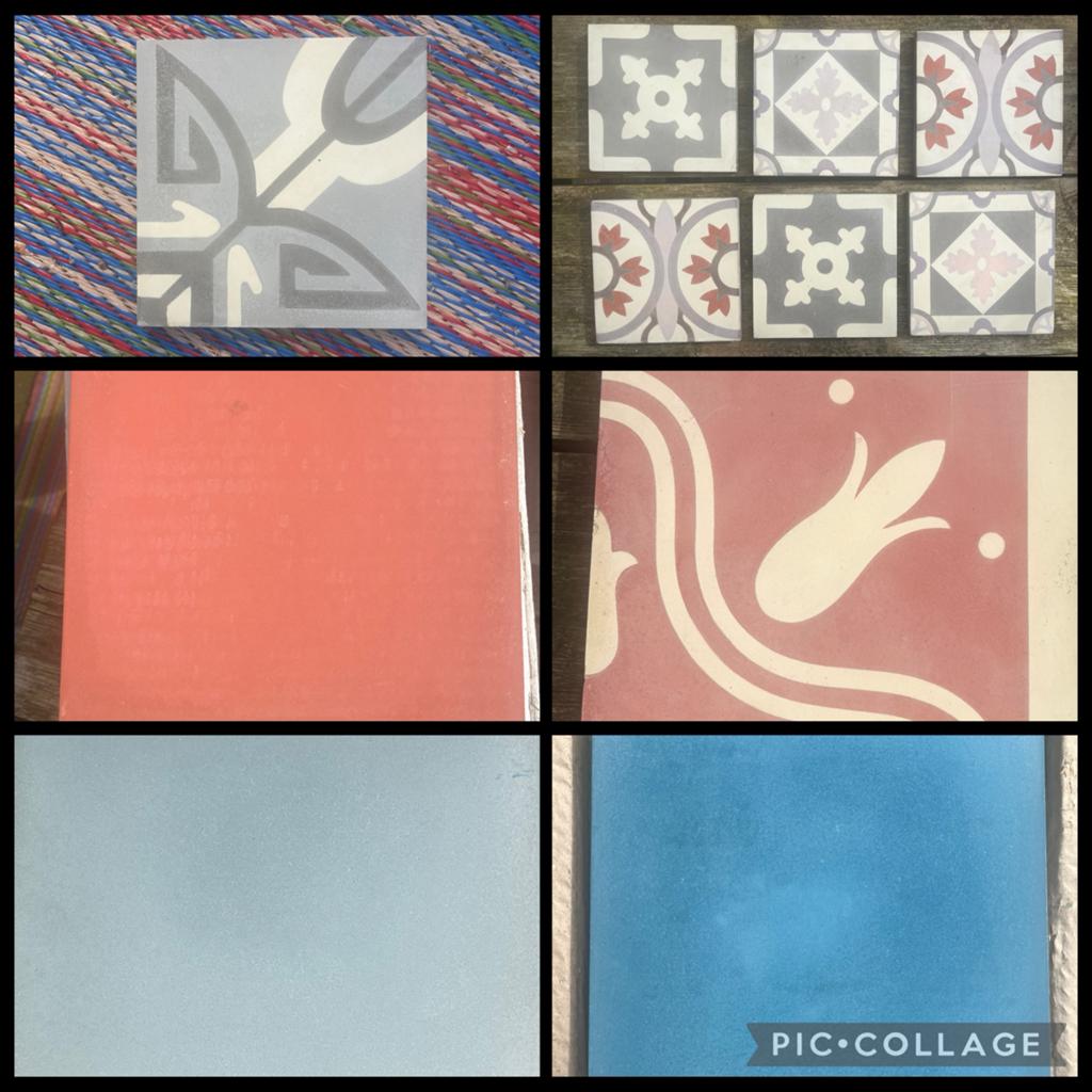 Diverse authentieke Portugese cementtegels van Castelo, Overige materialen, Nieuw, Minder dan 20 cm, Minder dan 5 m²