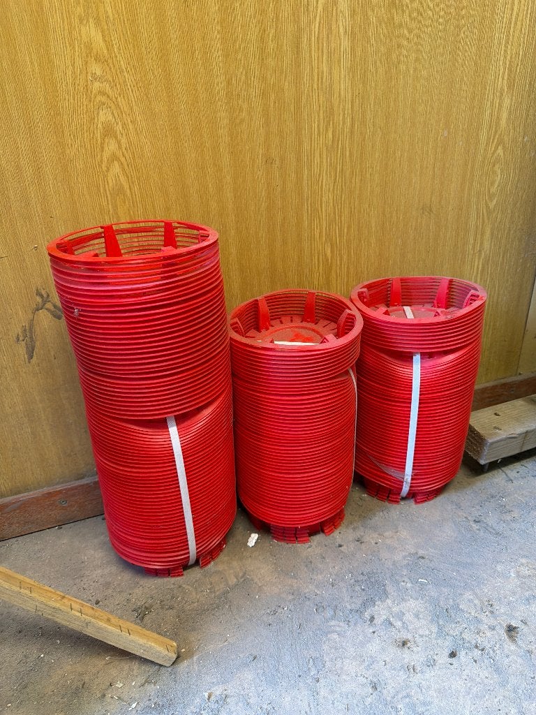 171 stuks rode kanaalplaatdoppen voor kanaalplaten, Doe-het-zelf en Verbouw, Ophalen of Verzenden, Nieuw, Overige materialen, Minder dan 20 mm