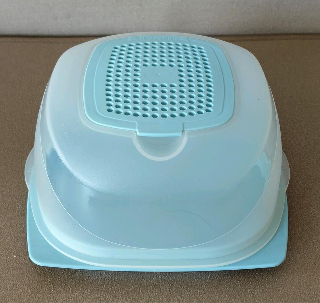 CHEESMART TUPPERWARE KAASDOOS*LICHTBLAUW STOLPJE, Verzenden, Gebruikt, Blauw, Overige typen
