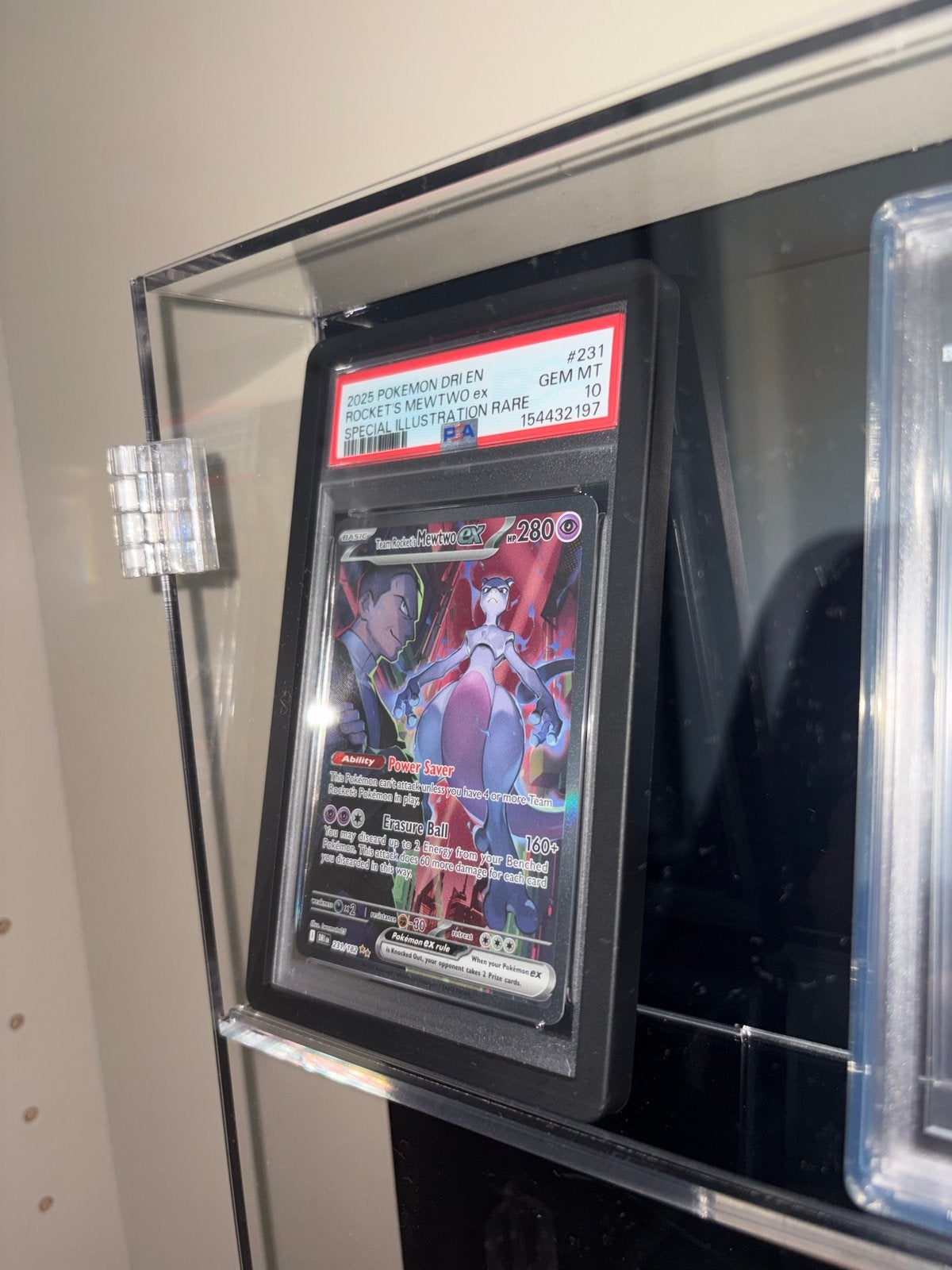 Team Rocket's Mewtwo ex  PSA 10 pokemon, Ophalen of Verzenden, Nieuw, Losse kaart, Foil