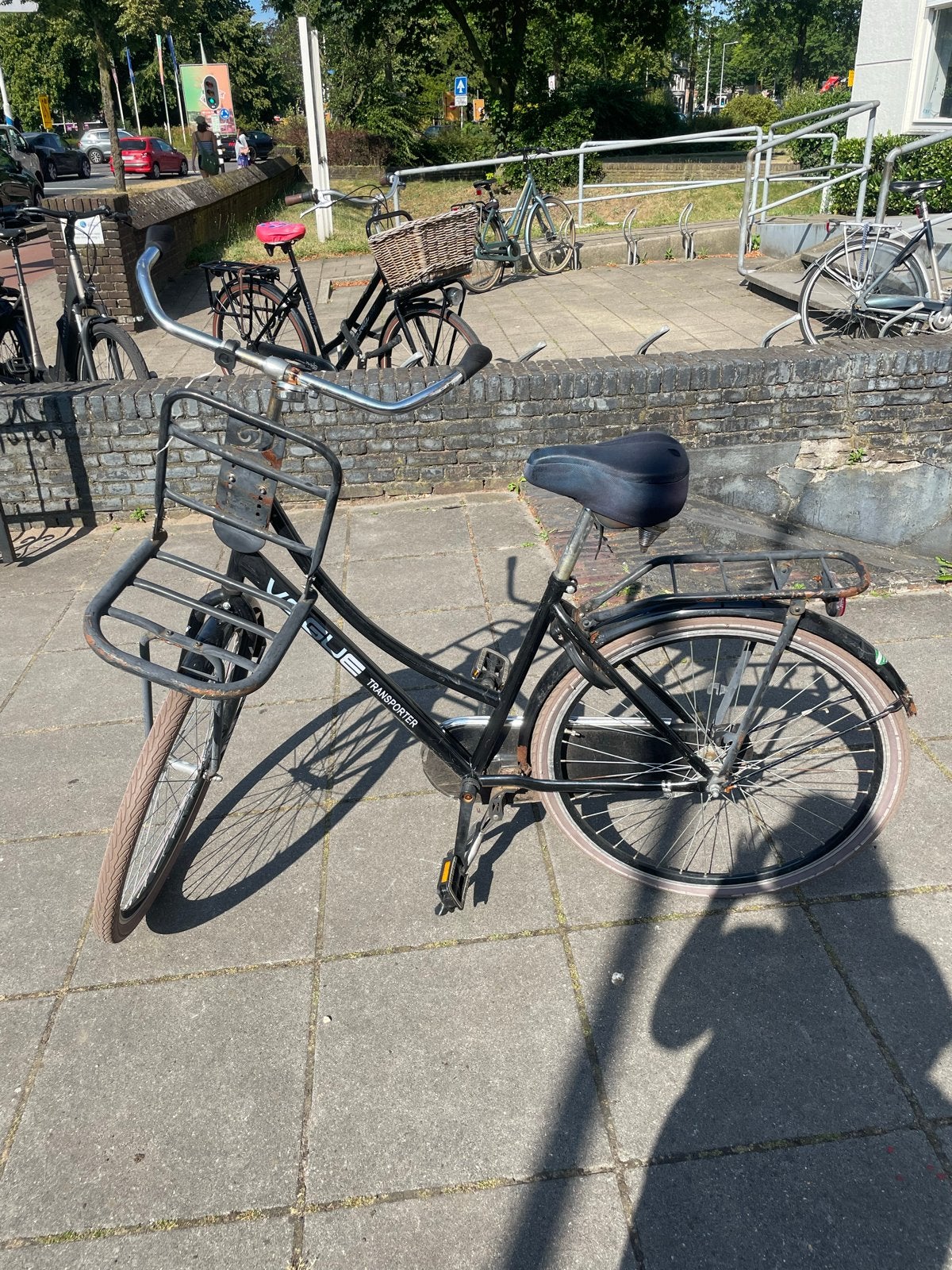 Vogue Transporterfiets Zwart - Gebruikt, Overige merken, Terugtraprem, Versnellingen, Ophalen of Verzenden