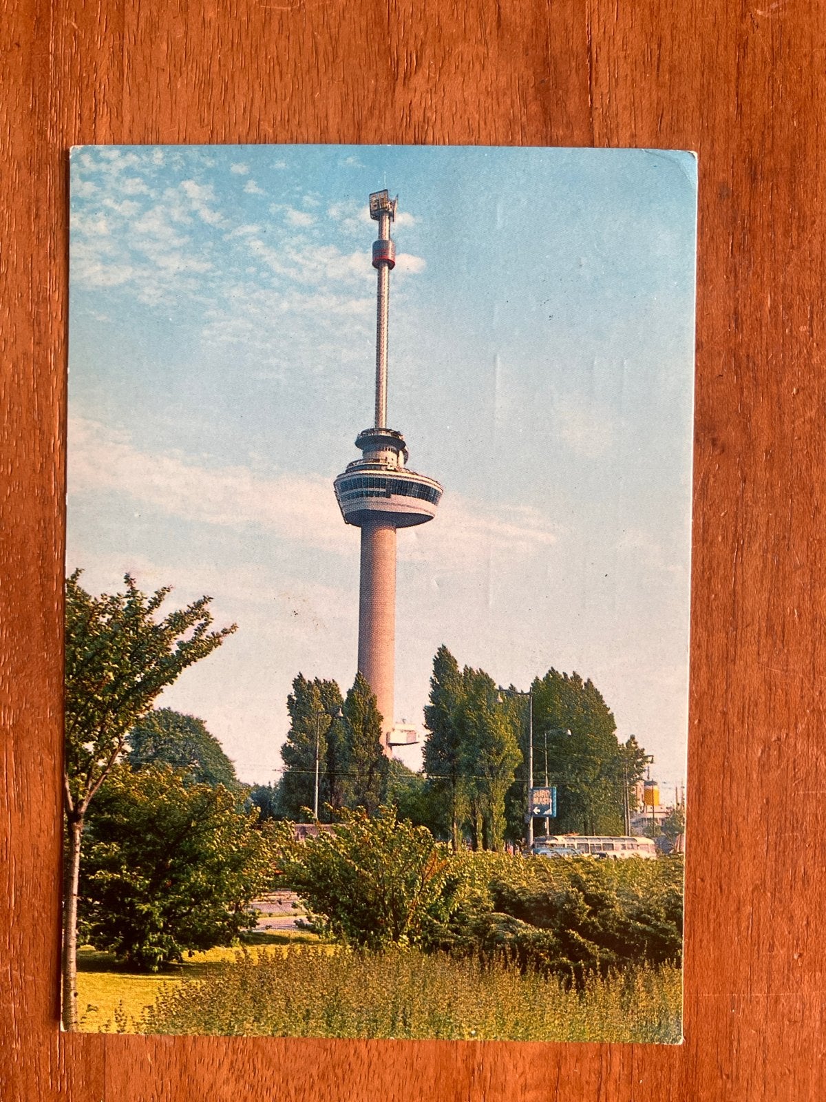 Euromast Rotterdam 1970 met Feijenoord Wereldbeker stempel!, Ophalen of Verzenden, 1960 tot 1980, Gelopen, Zuid-Holland